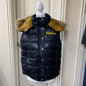 Limited Edition Pink Victoria Secret Vest Jacket NFL Steelers